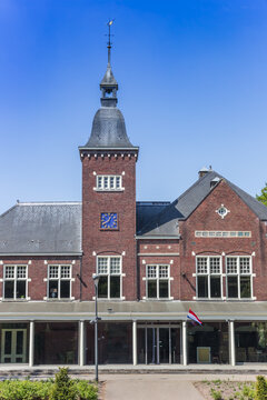 Tower of the historic Parkgebouw building in Rijssen, Netherlands