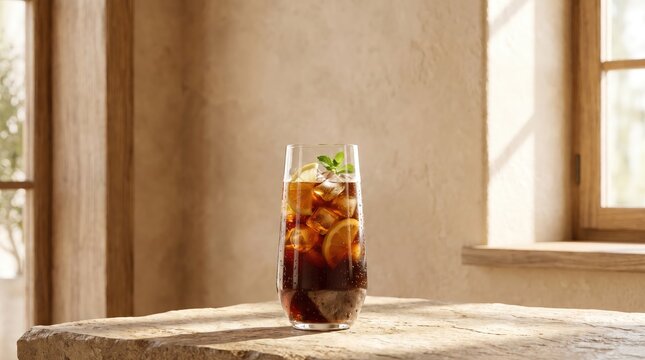 Algerian Mazagran, Algerian Drink. Coffee Drink