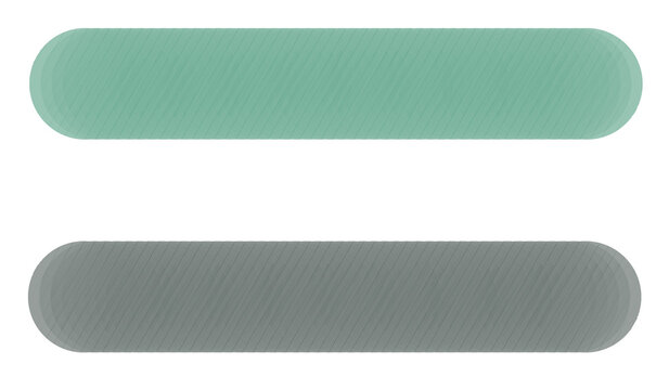 Mint green and dark grey rounded rectangle horizontal bar vector bundle, minimalist page divider and navigation button strip set for UI UX wireframe
