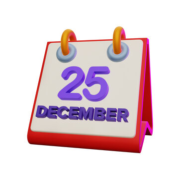 3d rendering icon Holiday calendar