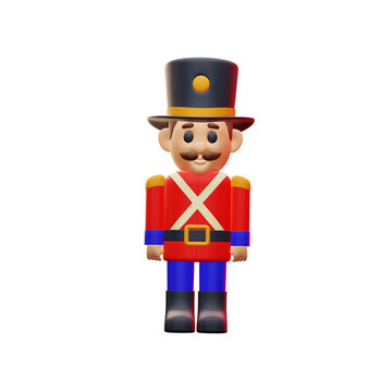 3d rendering icon Nutcracker guard