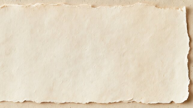 Aged Minimal elegant aged parchment paper background, warm ivory cream base with subtle organic variation in tone, faint natural fiber texture visible at close inspection, soft deckled edge 