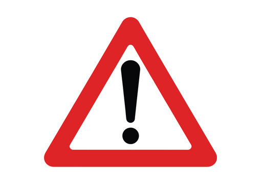 schild achtung gefahr, warnzeichen mit ausrufezeichen f&uuml;r sicherheit, risiko und gefahrenhinweise, einfache vektorillustration