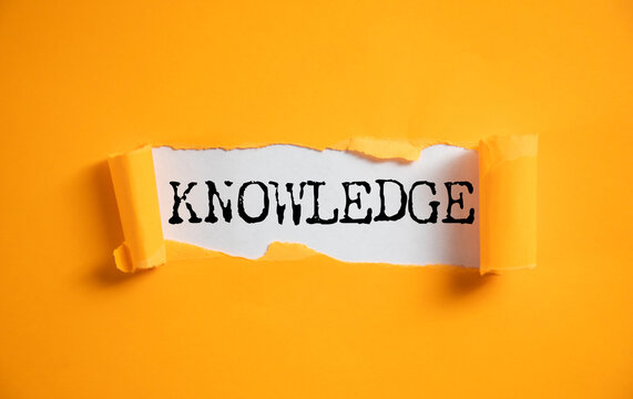 KNOWLEDGE word on white paper