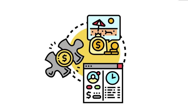 People saving and investing funds in bank accounts and financial platforms, managing budgets, and preparing for future goals like retirement or vacation through secure personal finance strategies