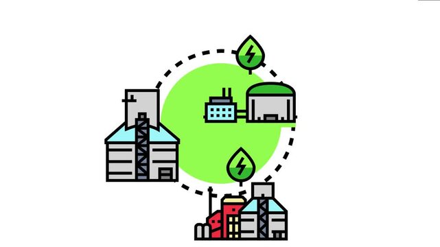 Kelp biomass being converted into sustainable energy, a conceptual cycle of bioenergy production and ecological resource utilization for a future economy