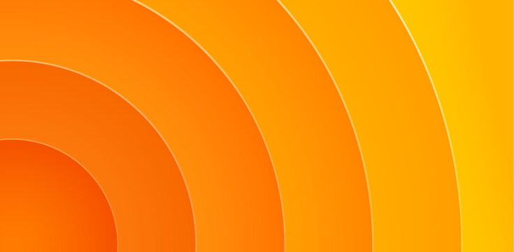 Orange burst circle on summer background with radial pattern and abstract texture. Fun vector waves with gradient sunset shapes and light design. Glow radiates geometric beams in bright retro style.