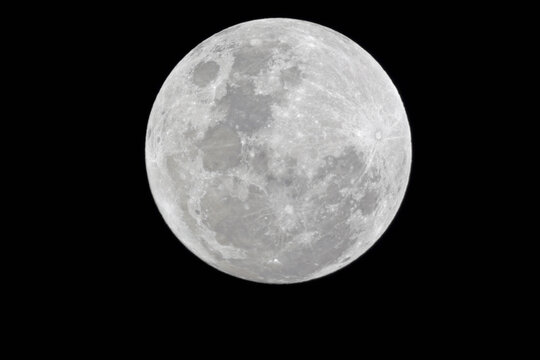 Africa, Namibia, Etosha National Park, Fullmoon in sky at night