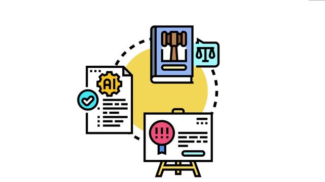 Key rules concept legal regulations, artificial intelligence guidelines, and important policy announcements forming a comprehensive framework for compliance and governance