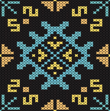 Cotton Argyle Knit Vector concept Cozy geometric pattern with soft rhombus knit texture, seamless knit design. Design for: fabric, rug, fashion, decor. I drew this by myself, it&rsquo;s not AI generated