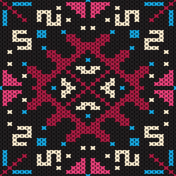 Cotton Argyle Knit Vector concept Cozy geometric pattern with soft rhombus knit texture, seamless knit design. Design for: fabric, rug, fashion, decor. I drew this by myself, it&rsquo;s not AI generated