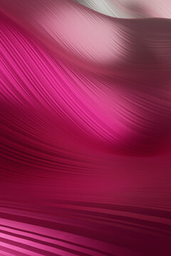Abstract magenta wave background with silk texture and gradient flow
