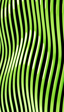 Abstract vertical green stripe pattern creating an optical illusion