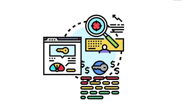 Digital marketers are researching and comparing keywords, analyzing search engine optimization performance, and strategizing audience targeting to enhance online advertising and content visibility