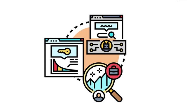 Digital marketing professionals are analyzing website data, searching for relevant keyword strategies, and optimizing online content to improve search engine ranking and audience reach