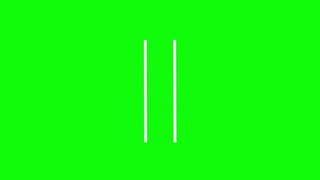 Parallel lines animation&mdash;motion graphics representing minimalist design, symmetry, and balance. Geometric art and abstract concepts. Green background, 4K video.