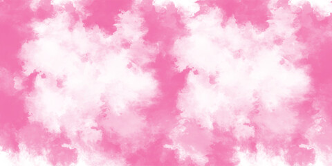 Fototapeta premium pink background with texture pink background with watercolor Pink scraped grungy background Paint brush paper textured stain canvas element. Pastel soft watercolor pink texture with smoke 