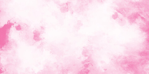 Obraz premium pink background with texture pink background with watercolor Pink scraped grungy background Paint brush paper textured stain canvas element. Pastel soft watercolor pink texture with smoke 