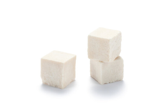 Poria cocos on white background, Chinese herbal medicine
