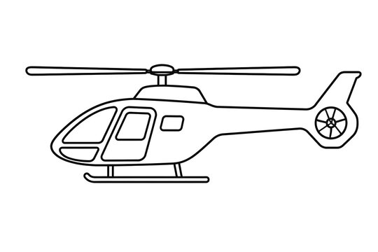 helicopter vector icon