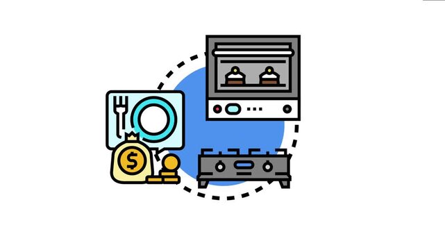 Kitchen ingredient tracking system representing food inventory management, cooking process optimization, and cost control for efficient meal preparation and household budgeting