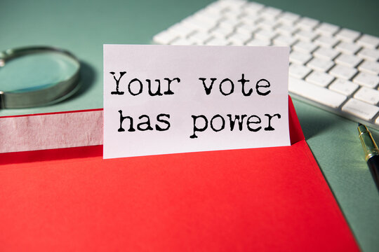 Your vote has power text