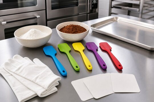 ベーカリーの器具色分け管理