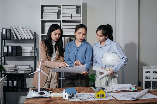 Asian Women Architects Planning Building Design Construction Blu