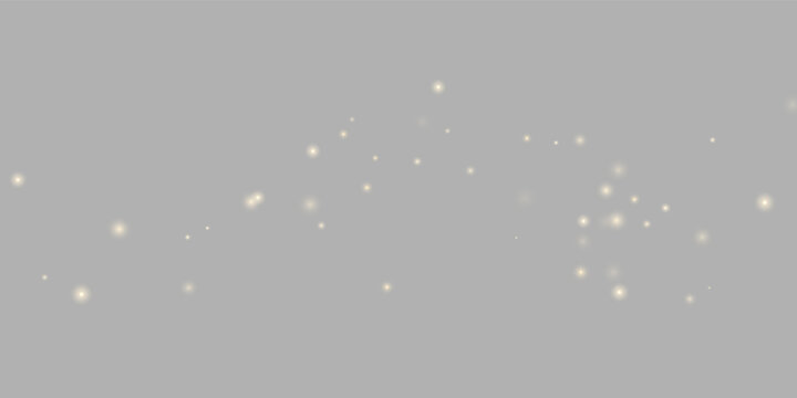 Gold particles scattered across a black background create a sparkling effect. The glowing dots vary in size, intensity, and softness with a random distribution.