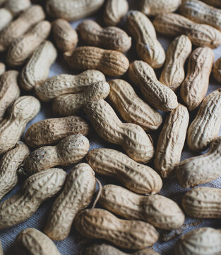 close up of peanuts