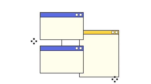 Minimalist Flat Design Browser Windows UI Motion Graphics Background Loop