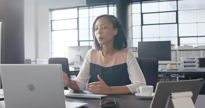 Lifestyle videos indoor of people doing activities at office, participating in video conference call