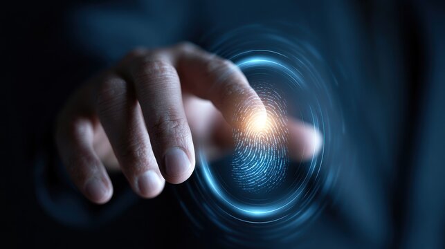Fingerprint scan for digital security access and identification