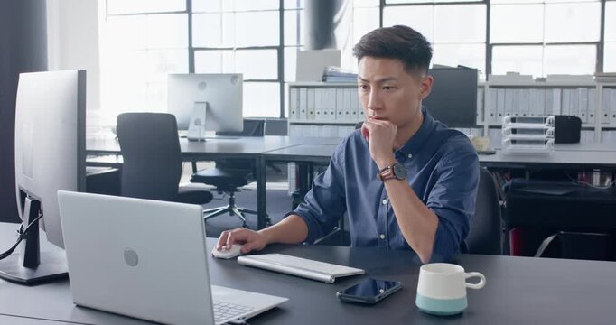 Lifestyle videos indoor of people doing activities at office, using smartphone and working, man in o