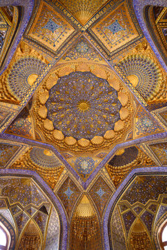 Interior Domes of Islamic Architecture in Samarkand