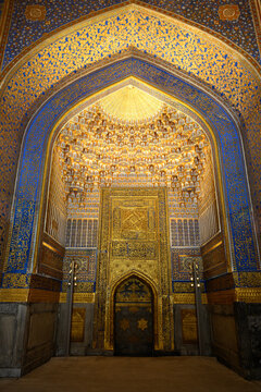 The Interior of the Buildings on Registan Square in Samarkand