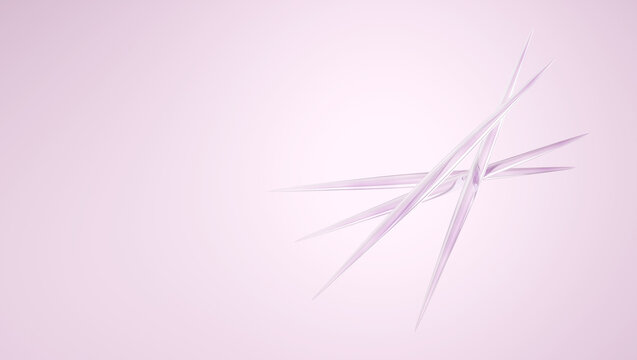 spicule microneedle cosmetic active ingredient pink space 3d render