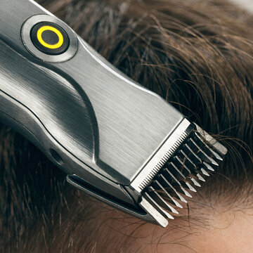 close up of a modern electric hair clipper