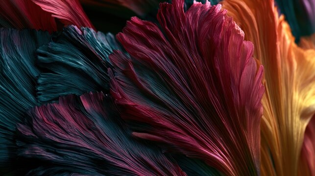 Abstract flowing fins texture background