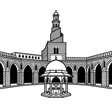 Great Mosque of Samarra Spiral Minaret Architecture.
