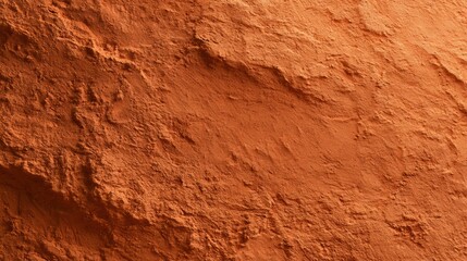 Fototapeta premium Raw terracotta clay with soft texture and warm earthy tones, perfect for displaying art or design.