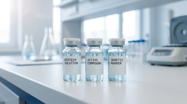 Biotech healthcare innovation funding supports active compound and genetic marker research in modern laboratory setting