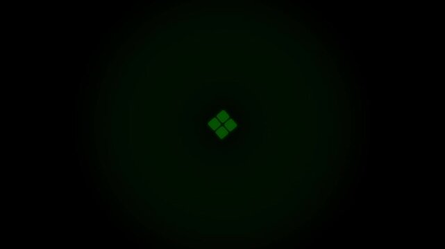 Grid Spin Dissolve Transition - Geometric Motion Graphics 4K