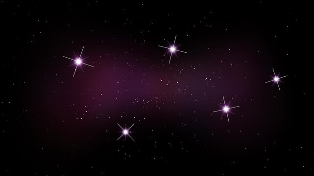 Cosmic drone light trails in deep space lights cosmos