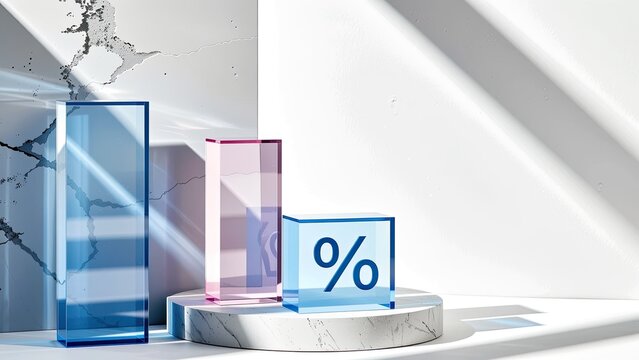 minimalist 3d render for enterprise growth dashboard