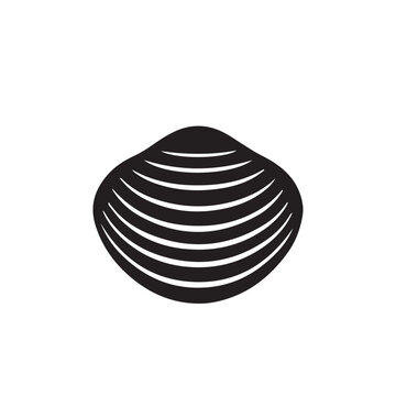 Clam Shell Minimal Vector Icon