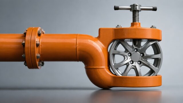 Innovative Design of Industrial Valve Featuring Wheel Mechanism for Enhanced Control in Energy Management and Risk Mitigation in Price Fluctuations