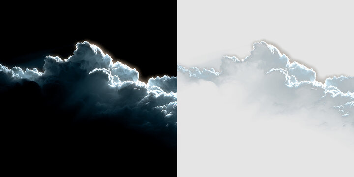 Soft Cloud Formation Isolated Transparent Background Design Element