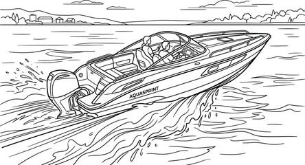 Obraz premium boat in the water