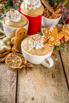 Christmas gingerbread in mug